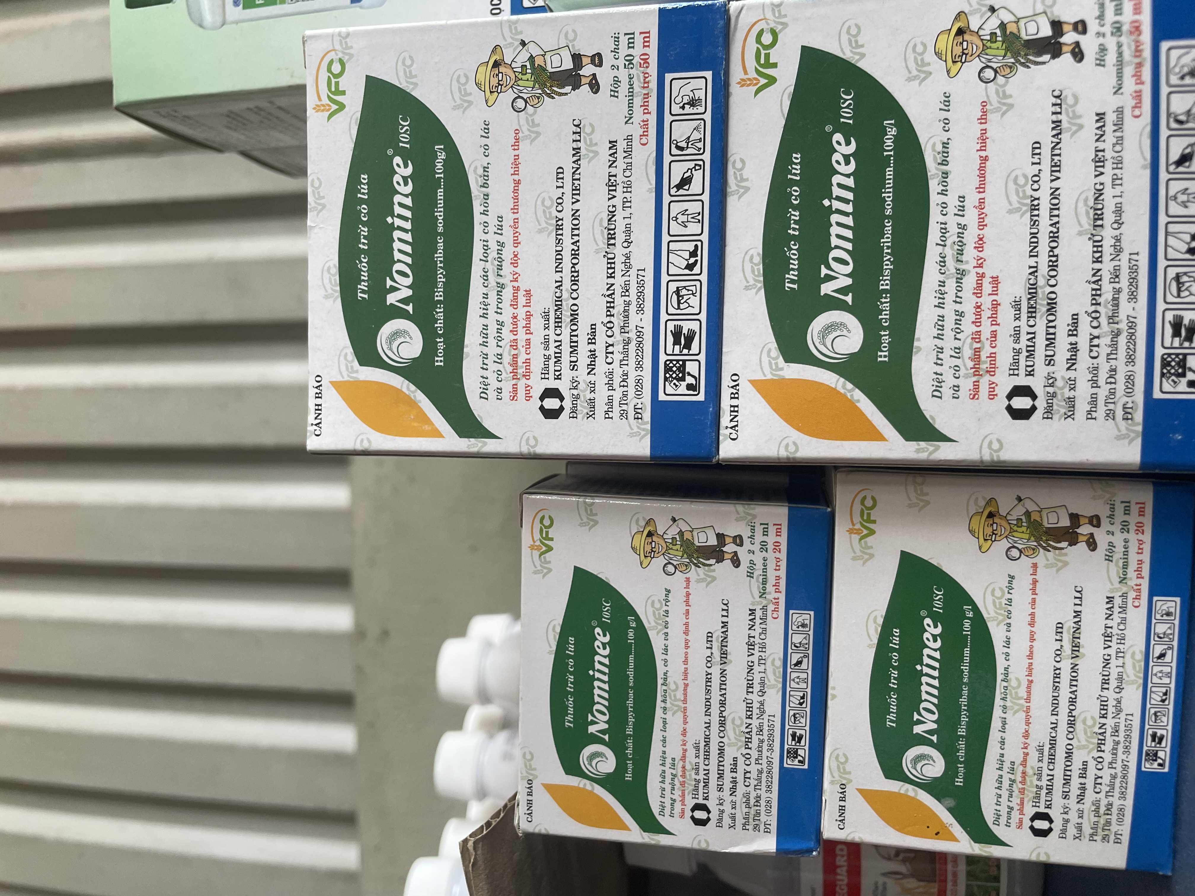 Thuốc trừ cỏ cho lúa Nominee 10SC Hộp 2 chai 20ml + Chất phù trợ