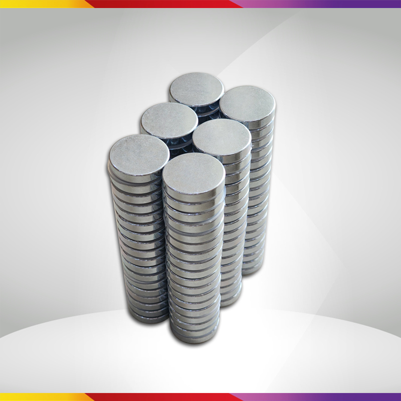 Bộ 3 Viên Nam Châm Đất Hiếm Loại Tròn 25x5mm Mạ Kẽm Lực Từ N35 Cực Mạnh