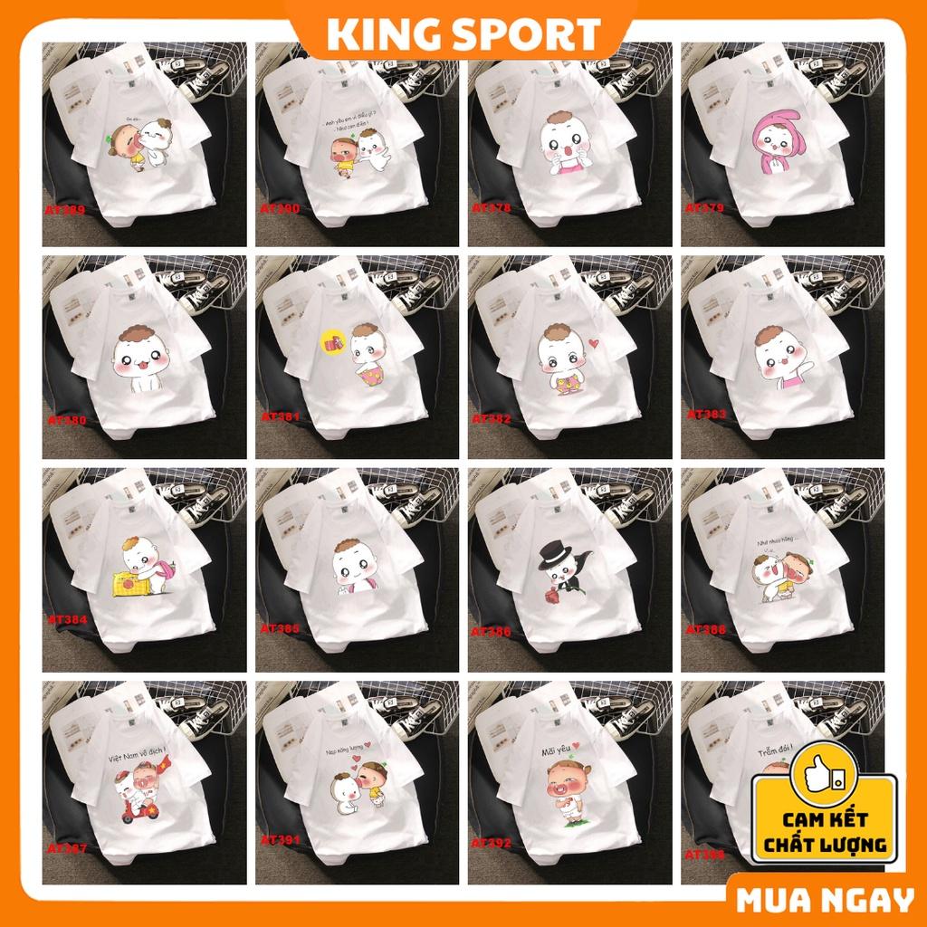 Áo thun nam nữ form rộng tay ngắn cổ tròn unisex vải thun mềm mịn thoáng mát đẹp cao cấp KING SPORT