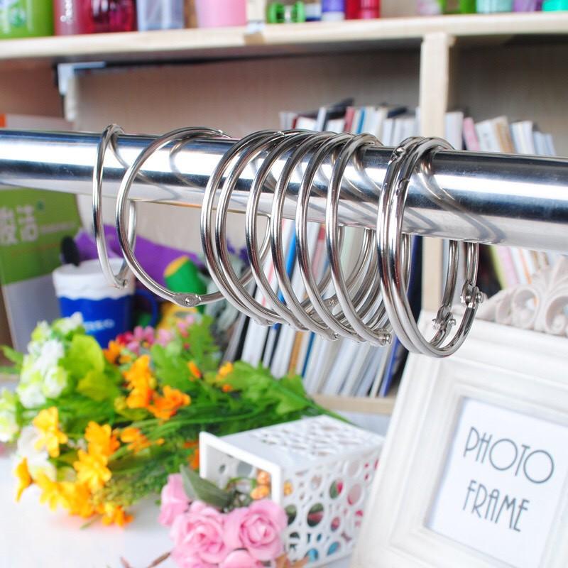 KHOEN INOX TREO RÈM PHÒNG TẮM / CỬA SỔ 50~55mm - 12 KHOEN TRÒN
