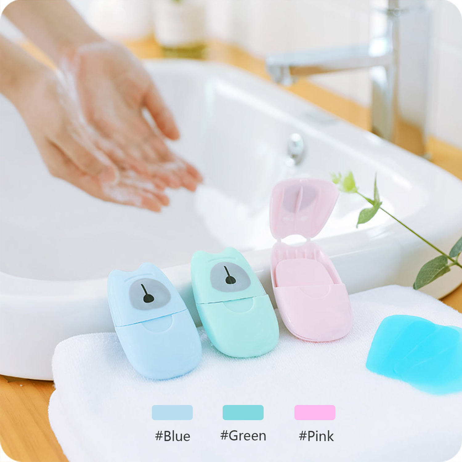 Bộ 50 Tấm Giấy Xà Phòng Dùng Một Lần