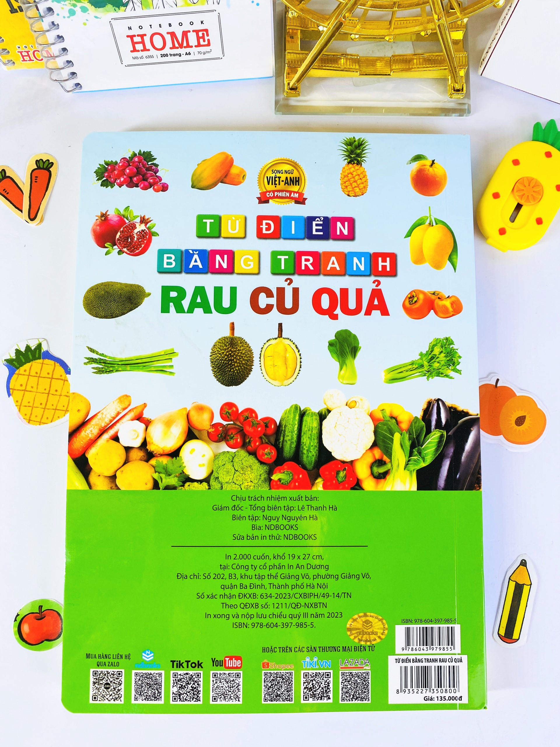 Sách - Từ điển bằng tranh Rau Củ Quả - ndbooks