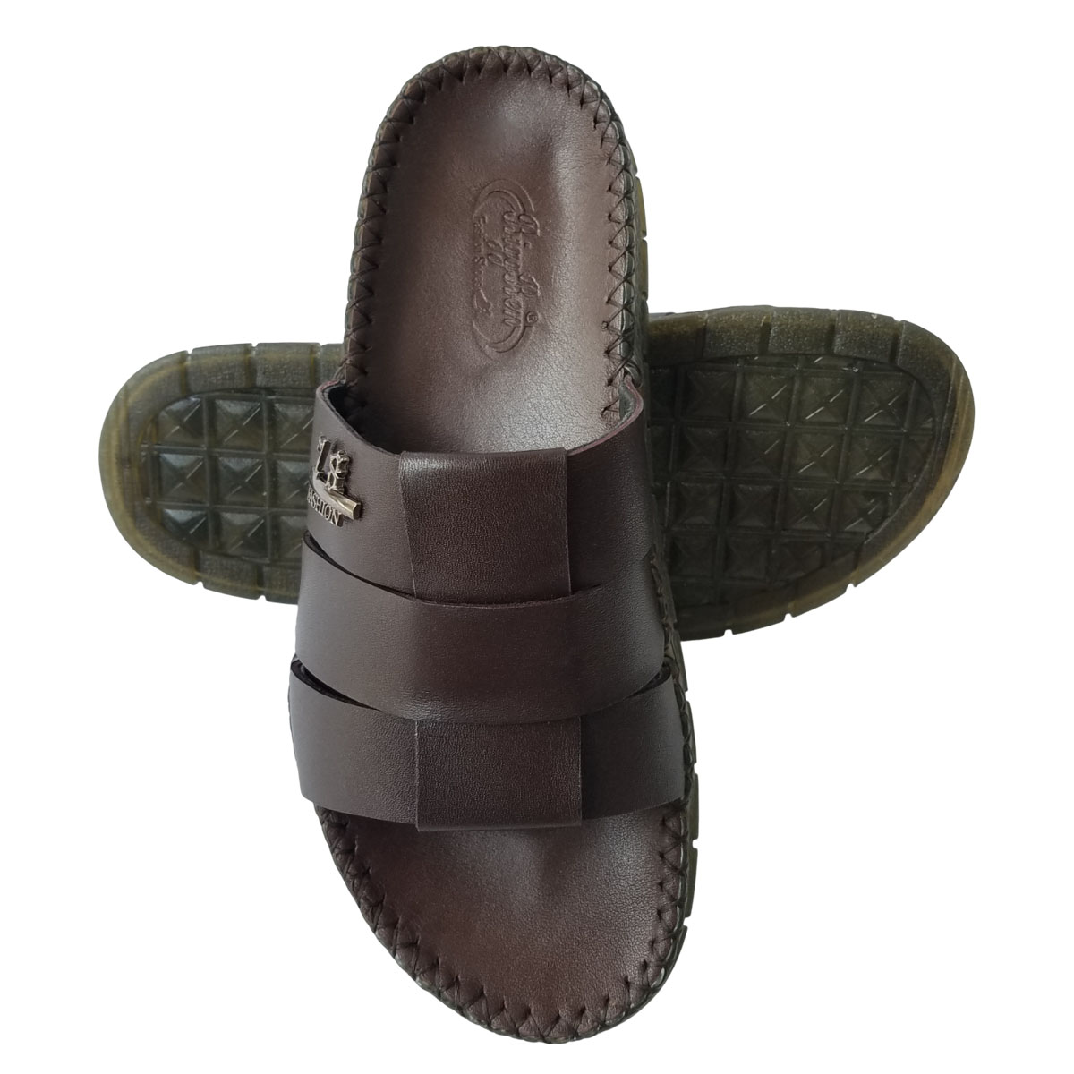 Dép Nam Quai Ngang Da Bò BIGGBEN DN363