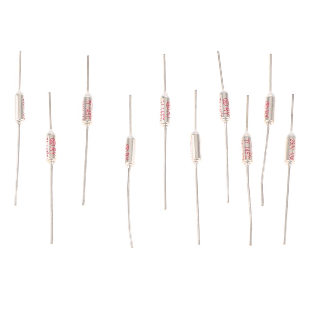 10 Miếng Cầu Chì Nhiệt Cắt TF 145C 250 V 10A