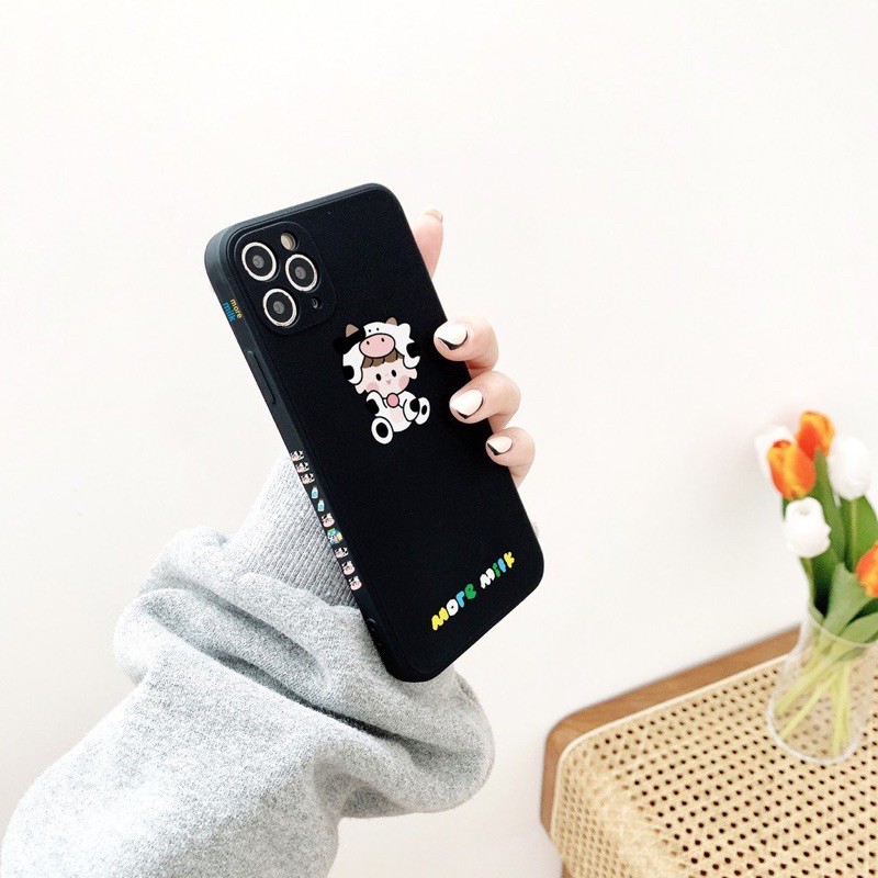 Ốp Lưng Cạnh Vuông More Milk Dành Cho iPhone 6 / 6 Plus / 7 / 7 Plus / 8 / 8 Plus / X / Xs / Xs Max / 11 / 11 Pro / 11 Pro Max / 12 / 12 Pro / 12 Pro Max