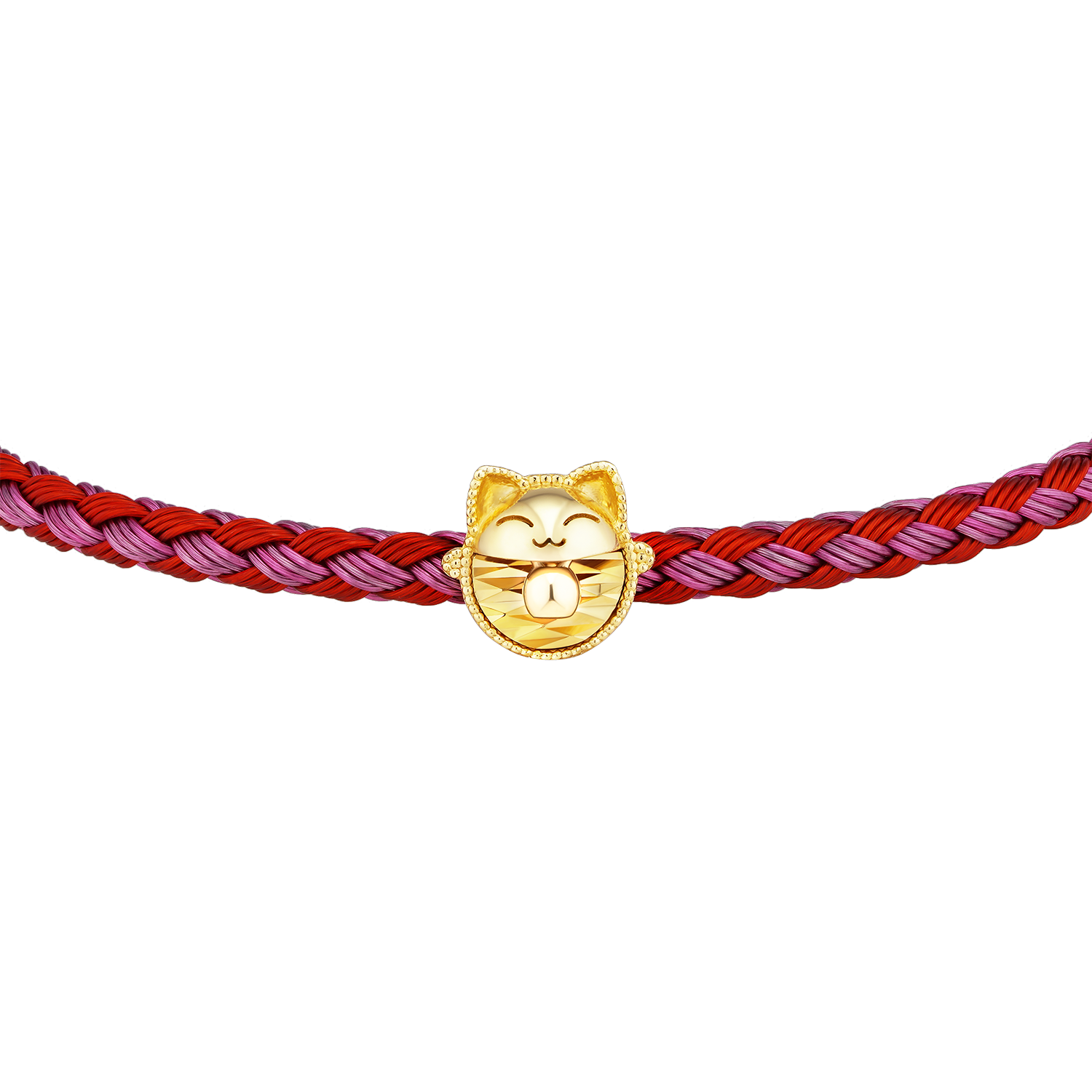 Vòng tay Mèo Đại Cát Nhỏ Vàng 14k LLF207 Huy Thanh Jewelry