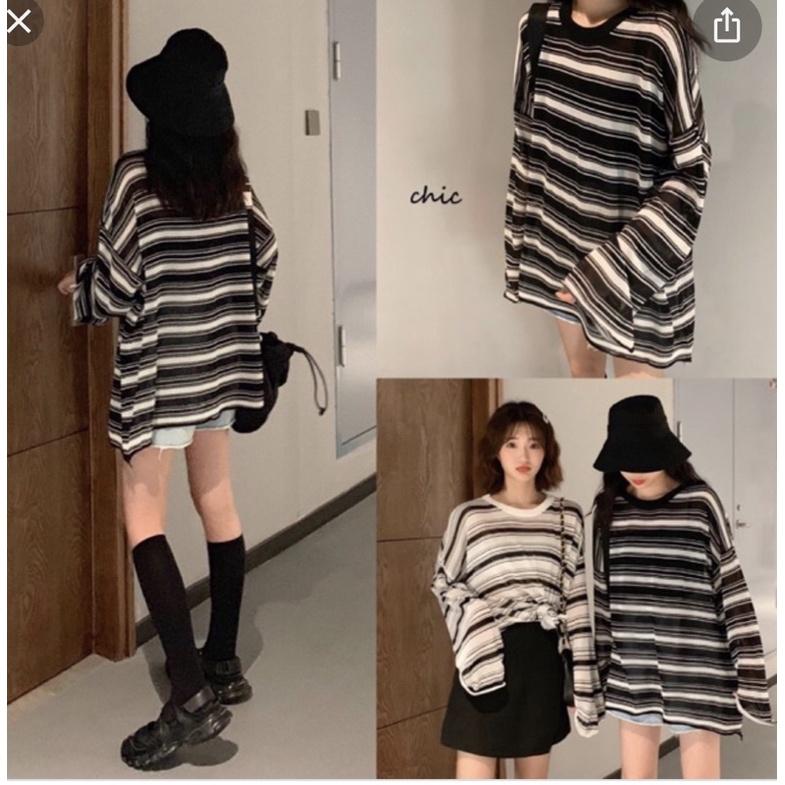Áo kẻ tay bèo TT6