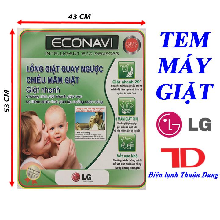 Combo 10 Tem dán Máy Giặt ngẫu nhiên