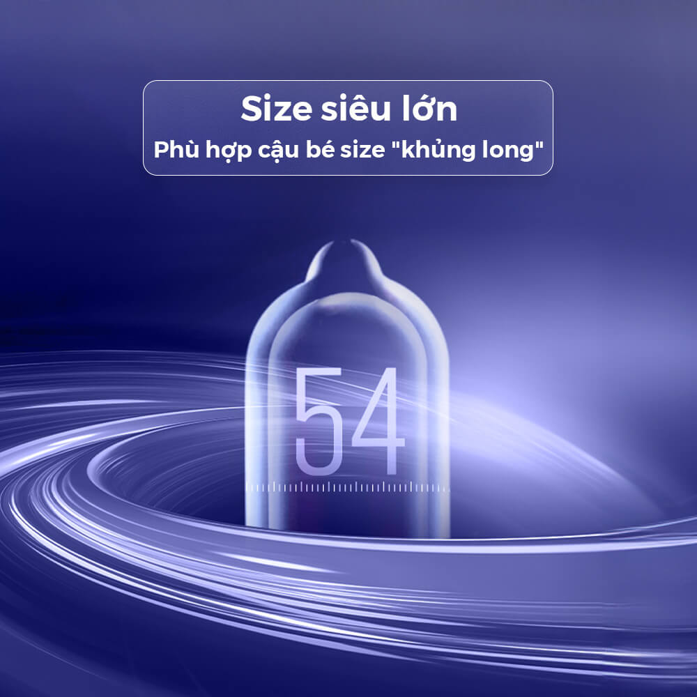 Bao cao su Shell Bigtime - Size 54mm, siêu mỏng, chống tuột, kéo dài thời gian - Hộp 10 cái | SHELL CHÍNH HÃNG