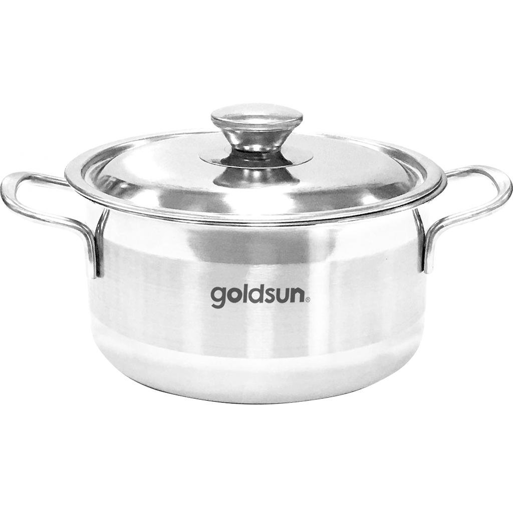 Bộ nồi inox 1 đáy Goldsun GPS1710 - Hàng chính hãng