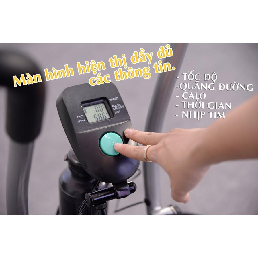 Xe đạp tập thể dục Air Bike + Miếng dán xung điện cao cấp EMS