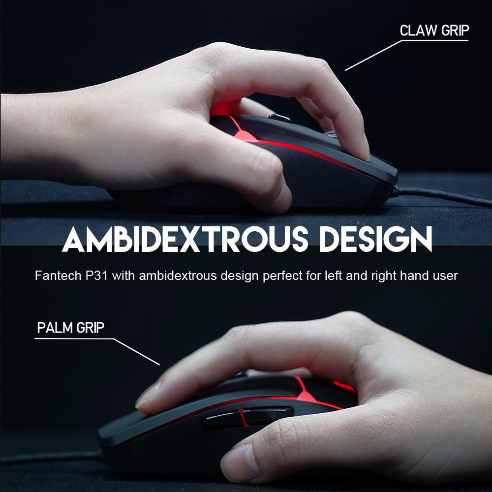 Combo Bàn Phím + Chuột + Lót Chuột Gaming FANTECH P31 GAMING POWER PACK Phím LED Backlit Rainbow 26 Phím Anti Ghosting - Hàng chính hãng
