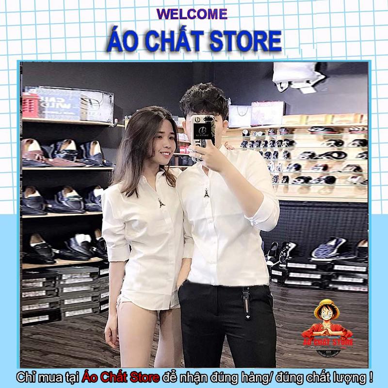 BST Áo Sơ Mi Cặp Đôi Cổ Trụ Tháp Paris