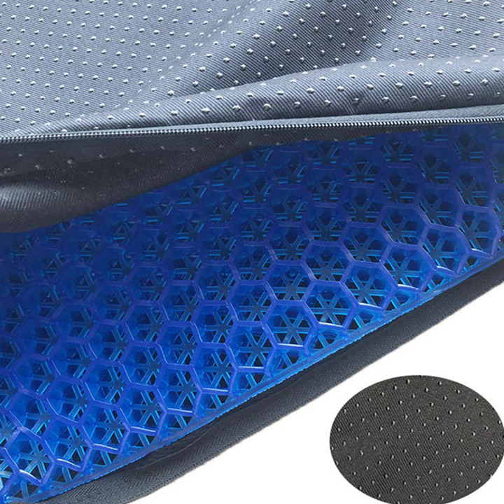 Đệm ngồi 3d thoáng khí lót mông chống đau mỏi silicon cao cấp 2 lớp lót ghế ngồi văn phòng