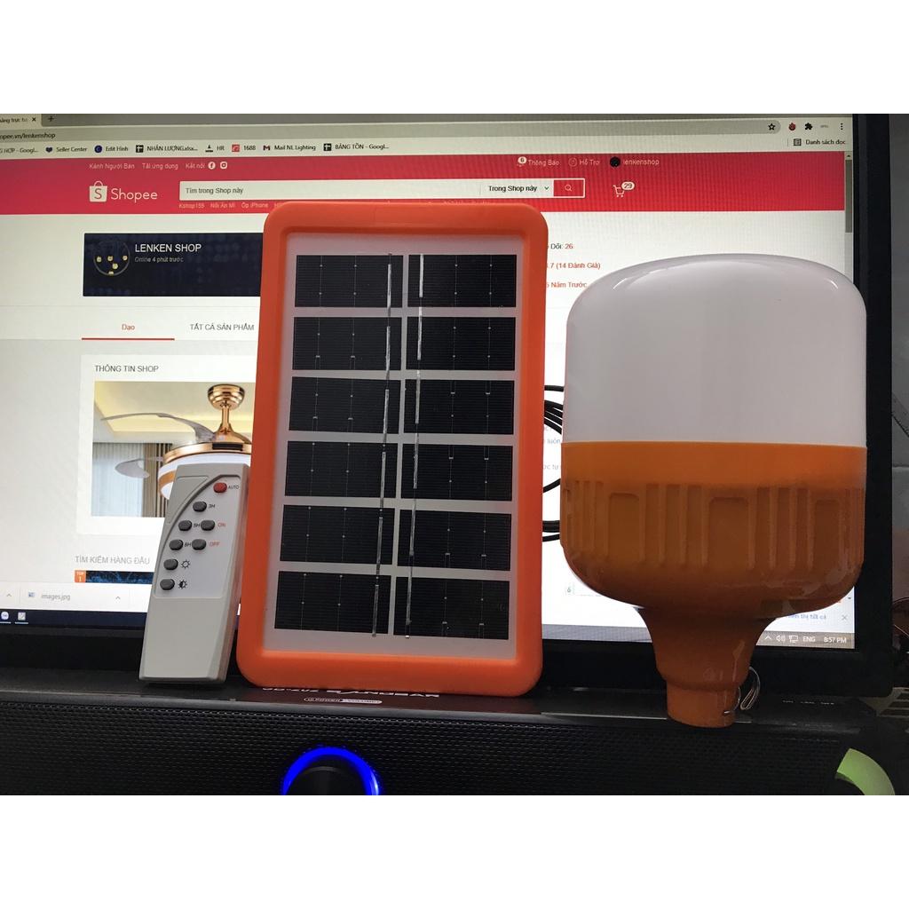 Đèn LED 100W trụ tích điện sử dụng năng lượng mặt trời phi 120, tiết kiệm điện, chi phí 0đ