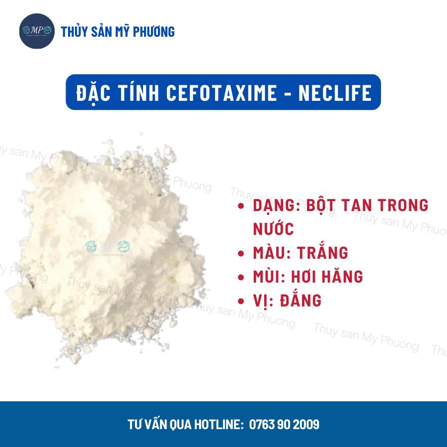 Cefotaxime 98% Necline ks hàm lượng cao Ấn Độ gan sưng vàng mờ đường ruột phân trắng ehp 1kg tôm thẻ cá lươn ếch ốc baba