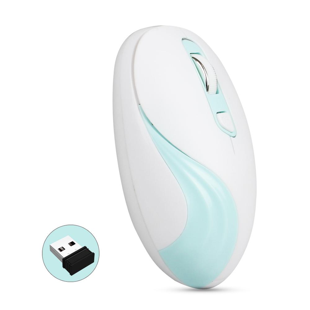 Chuột không dây YWYT G833 2.4GHz Chuột quang 2000DPI công thái học cho máy tính để bàn