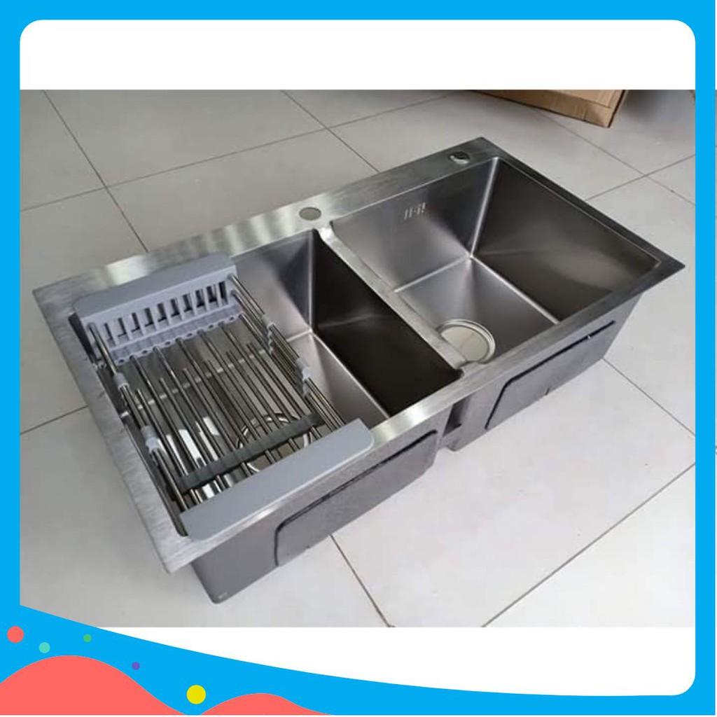 Chậu đúc chống ồn inox siêu dày
