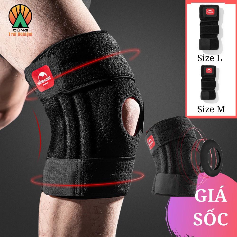 Băng Quấn Đầu Gối 4 Lò Xo Hỗ Trợ Bảo Vệ Chân cho Thể Thao Chạy Bộ tập Gym Naturehike NH20HJ008