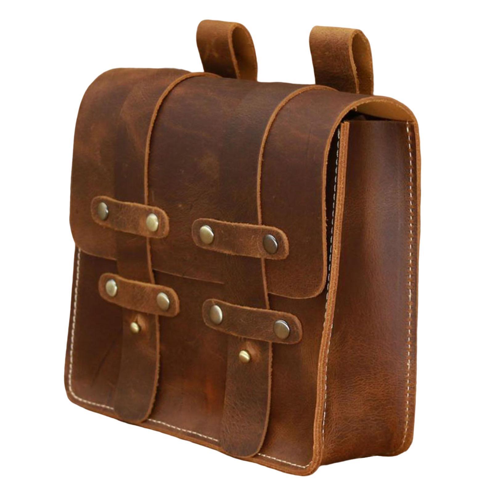 PU Leather Fanny Pack Waist Bag Holiday Decorative Vintage Style for Walking