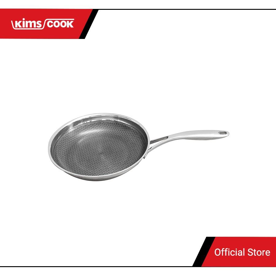 Chảo Chống Dính Bếp Từ Cào Không Xước KimsCook Hàn Quốc inox 304 - 20cm/22cm/24cm/26cm/28cm/30cm/32cm - tặng 1 nắp kính Fivestar