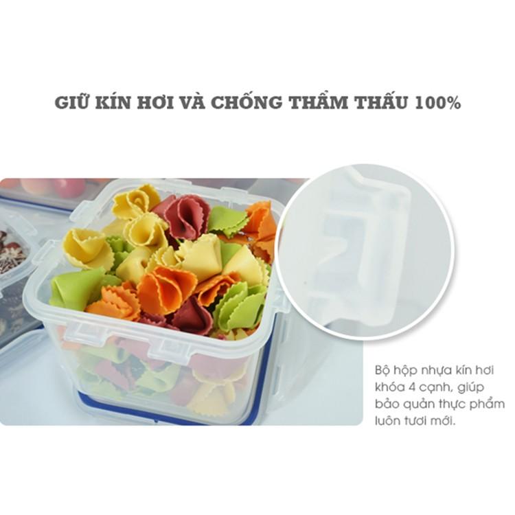 Bộ 6 hộp nhựa bảo quản thực phẩm Lock&Lock Classic kín hơi và an toàn thực phẩm