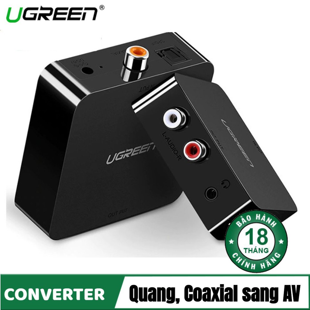 Bộ Chuyển Đổi Optical Sang Analog Audio Ugreen 30523 - Hàng Chính Hãng