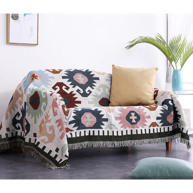 Khăn Thảm Phủ Sofa chống bụi bẩn, Mền đắp thư giãn, Thảm Sofa Phòng Khách Loại Một SBK104