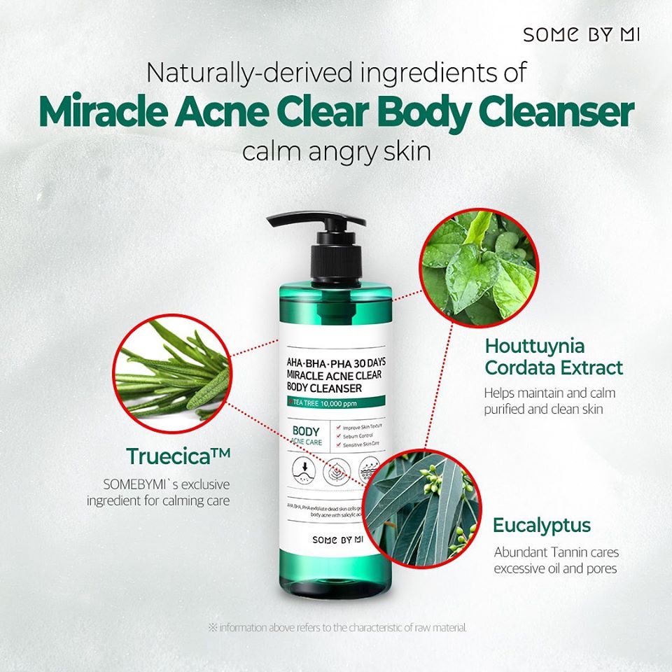 Sữa Tắm  Some By Mi AHA-BHA-PHA 30 Days Miracle Acne Clear Body Cleanser 400g