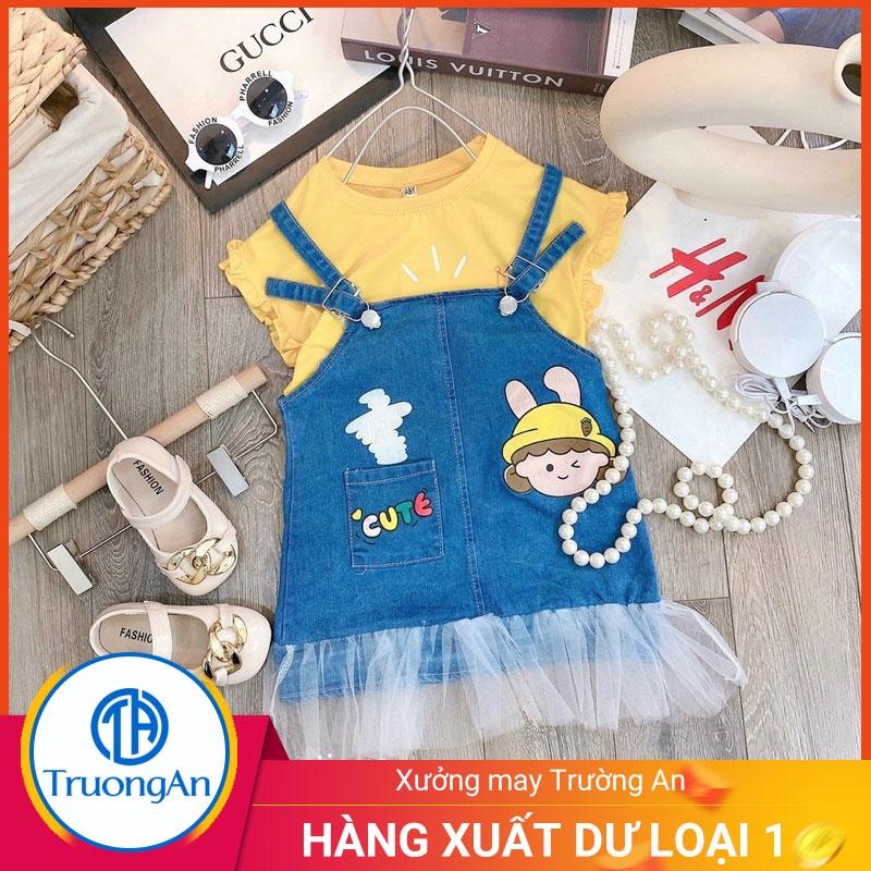 Bộ áo, váy bé gái Princess cao cấp cotton