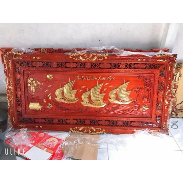 Tranh gỗ thuận buồm xuôi gió ngang 2m Nội Thất