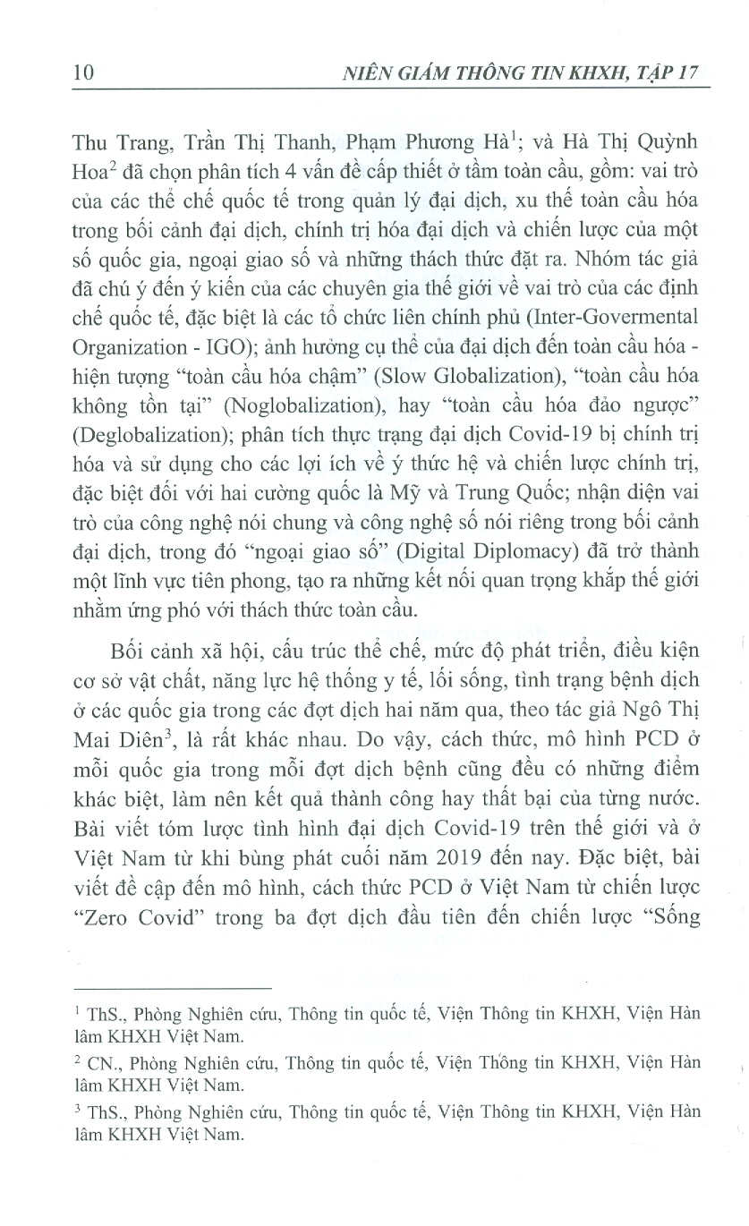 Niên Giám Thông Tin Khoa Học Xã Hội - Tập 17