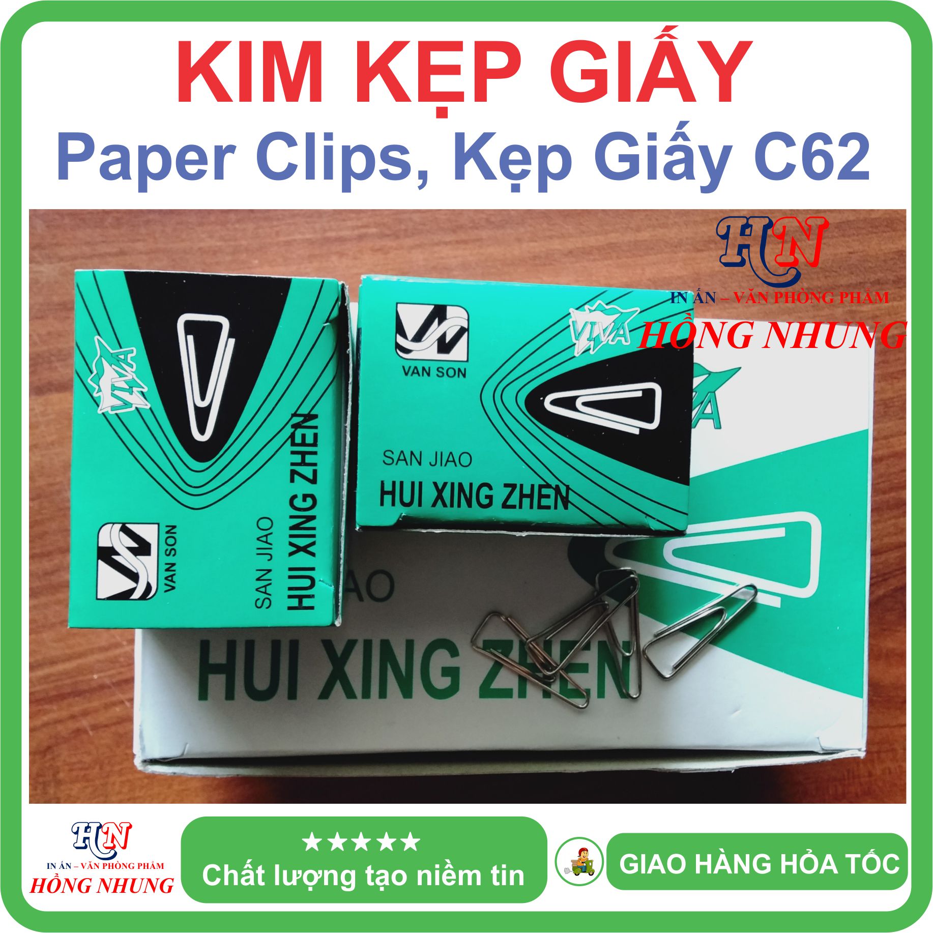 [SÉT] COMBO 10 Hộp Kim Kẹp C62, Loại 100 Cái Kim Kẹp Hình Tam Giác, Giúp Bạn Lưu Trữ Hồ Sơ Tài Liệu