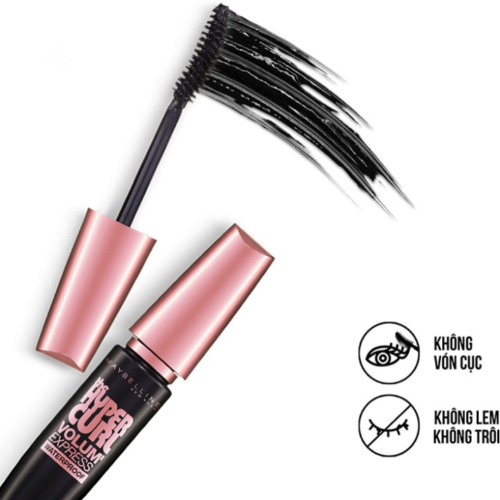 Bộ Trang Điểm Mắt Và Môi Maybelline (Son Kem Lì Stay Ink Màu 20 + Mascaca Hyper Curl + Bút Kẻ Mắt Nước Power Black)