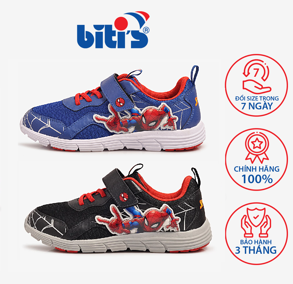 Giày Thể Thao Bé Trai Biti's Spiderman BSB004398 Siêu Bền