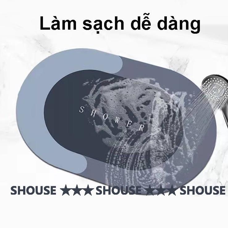 Thảm Chùi Chân lau chân Silicon phòng tắm trải sàn siêu thấm hút nước chống trượt cao cấp đế cao su chất siêu dày 2022