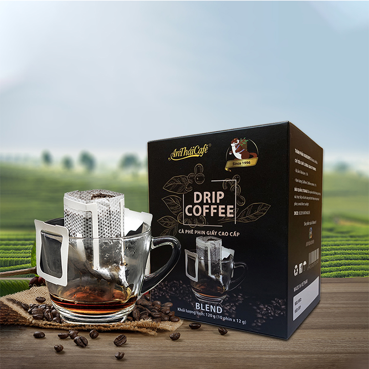 Cà Phê Phin Giấy AnTháiCafé Coffee - Hộp 10phin x 12g