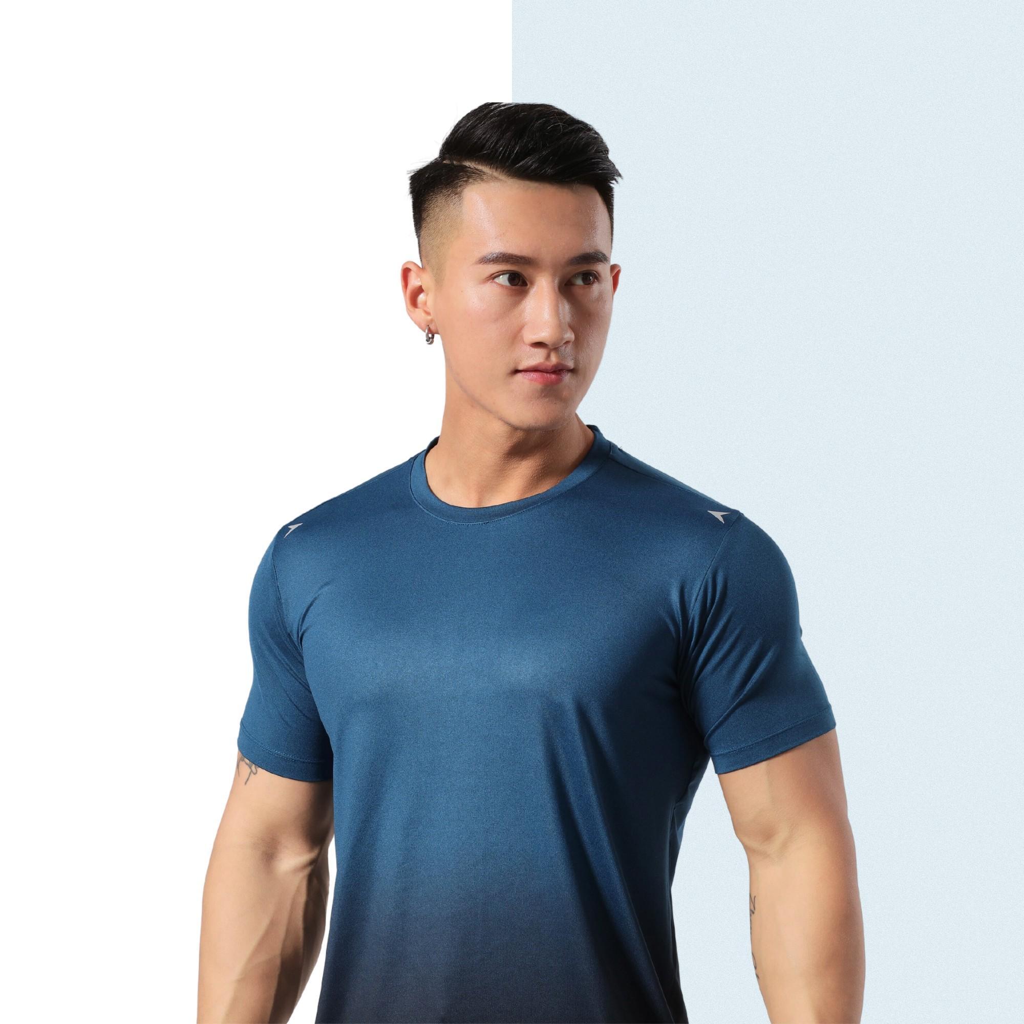Áo Thun Nam Thể Thao Chạy Bộ Tập Gym Body Fit Nhiều Màu Vải Mát Thấm Hút Mau Khô Siêu Mát Tôn Dáng Mùa Hè Sale T6