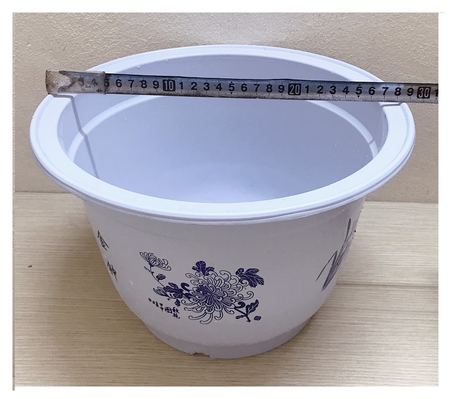 10 Chậu Nhựa Trồng Cây Hoa, Cây Cảnh A320x200 - Chậu nhựa giả Sứ hoa Xanh A330x200