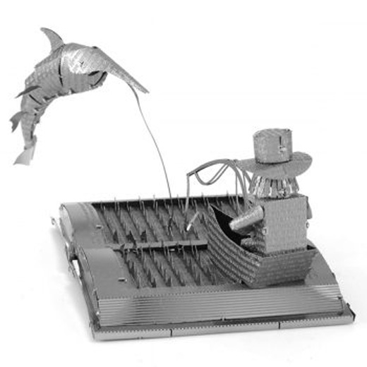 Mô hình thép 3D tự lắp ghép Sách truyện Ông già và biển cả