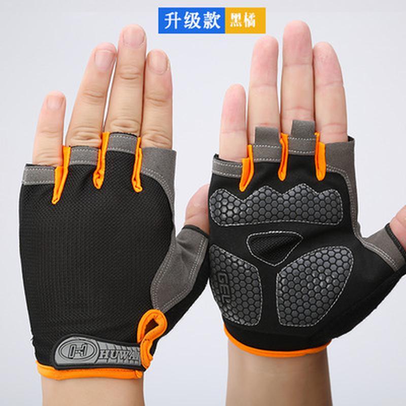 Giá ưu đãi Găng tay nửa ngón nam lưới mỏng chống trượt ngón đi xe đạp đi xe đạp nửa ngón thể thao có đệm thoáng khí xuân hạ thu kiểu mới