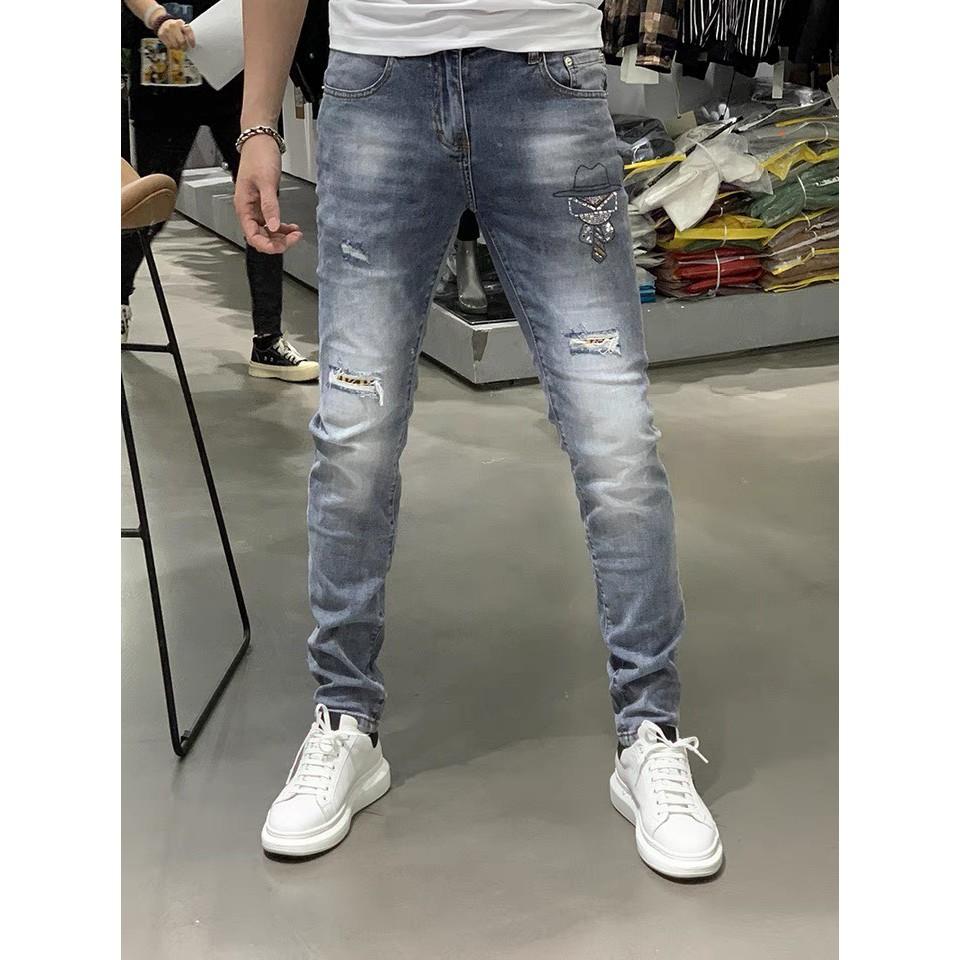 Quần Jean Nam - Quần Bò Nam co dãn ôm form tôn dáng chuẩn, quần jean thời trang cao cấp nam Muradfashion mẫu NT501