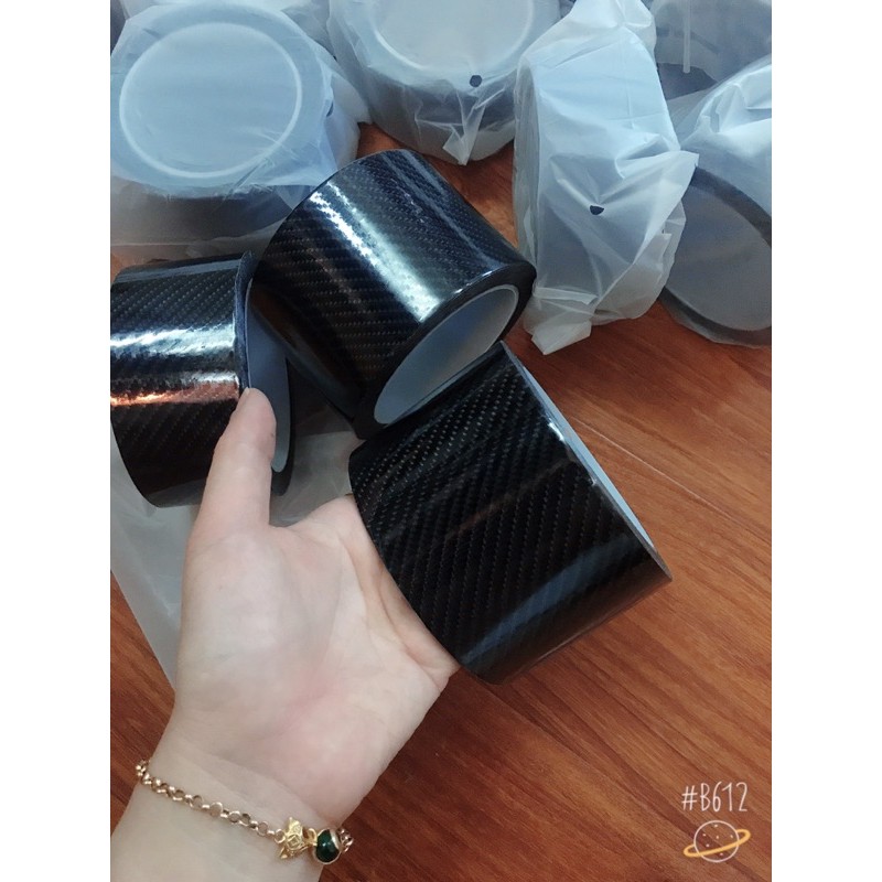 Băng Keo Nano Vân Carbon Bóng Phủ Acrylic Chống Trầy Xước Xe