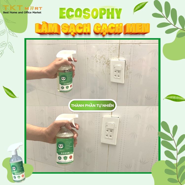 Dung dịch tẩy rửa đa năng Ecosophy 500ml chất tẩy đa năng số 1 Nhật Bản 100% từ tự nhiên an toàn với da tay loại bỏ khử mùi mọi vết bẩn nhanh chóng [TKT Mart]