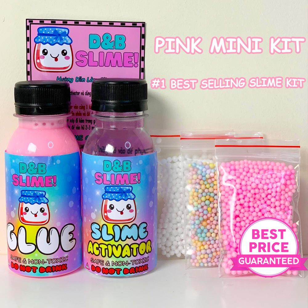 Bộ Kit làm Slime Basic - Kit làm Slime Cơ Bản Đủ Màu Thành Phẩm 120ML (Có hướng dẫn đầy đủ