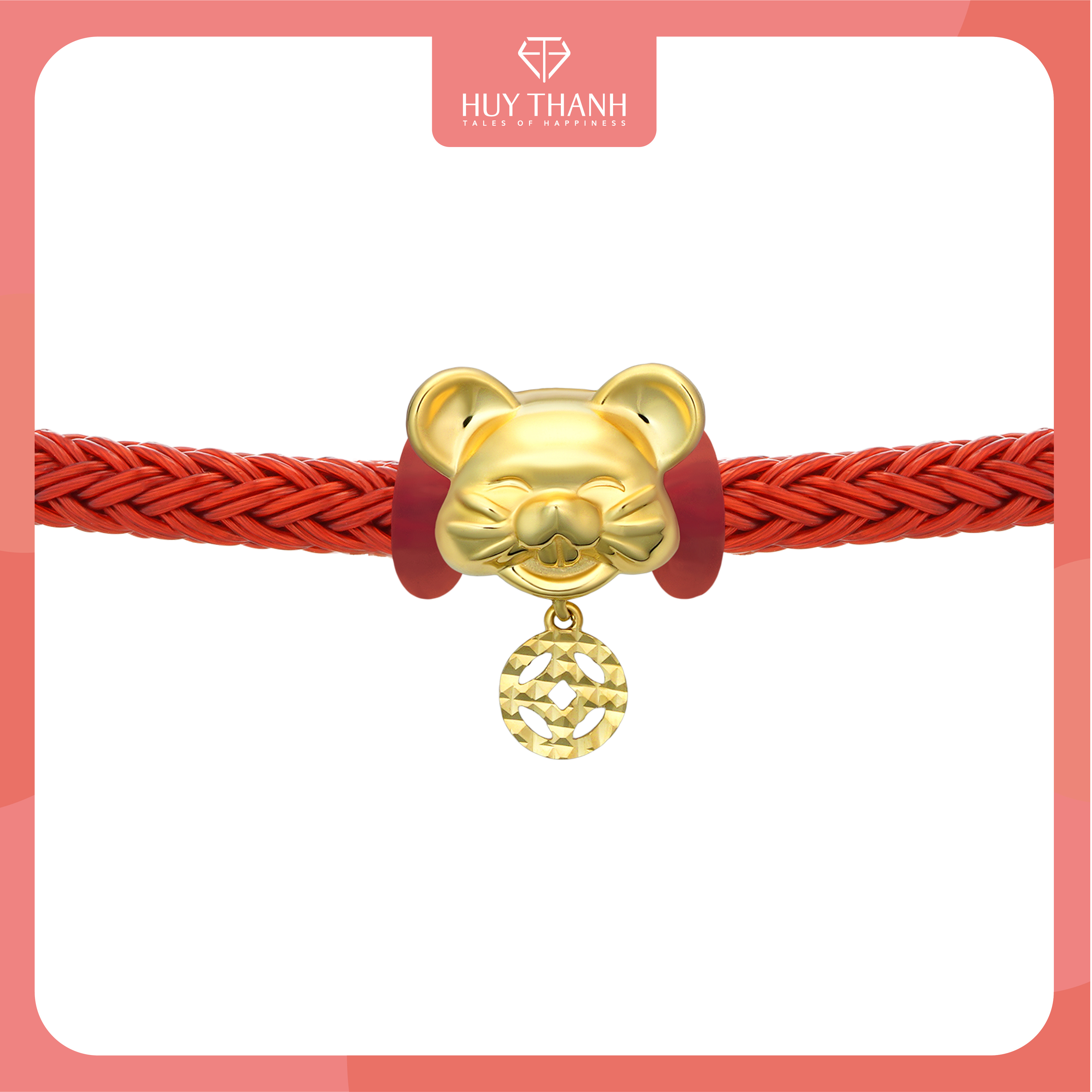Charm Kim Tý Vàng 14k LLF217 Huy Thanh Jewelry