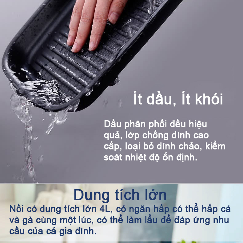 Nồi lẩu nướng đa năng Kalite KL-666 - HÀNG CHÍNH HÃNG