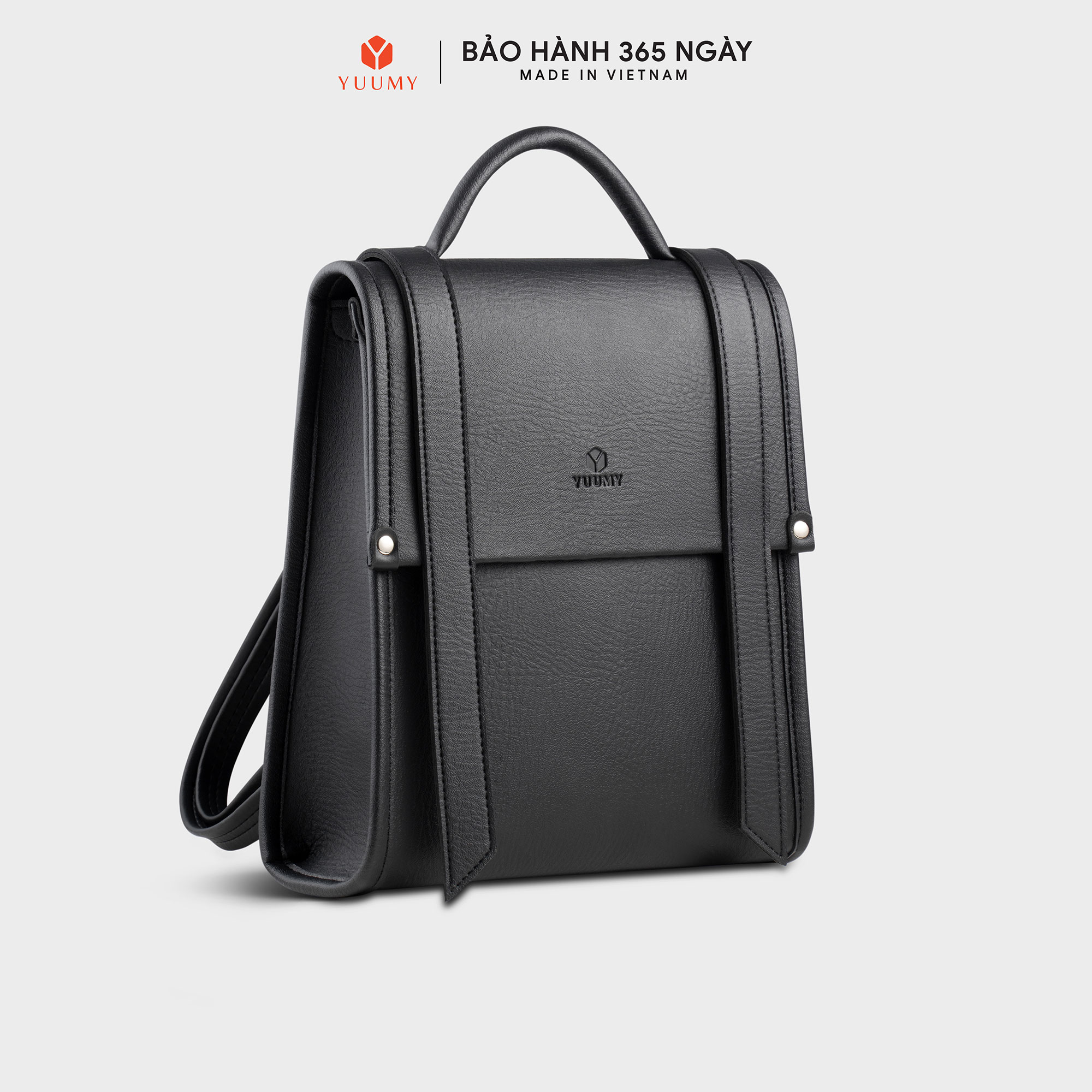 Balo Yuumy ( Thời trang nữ phối màu cỡ trung - Balo da Bergen YBA107 )