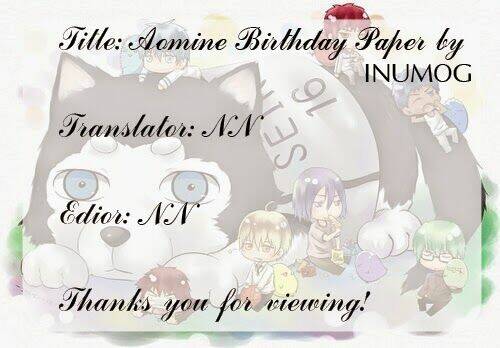 kuroko – tuyển thủ vô hình: short doujinshi chapter 166 2