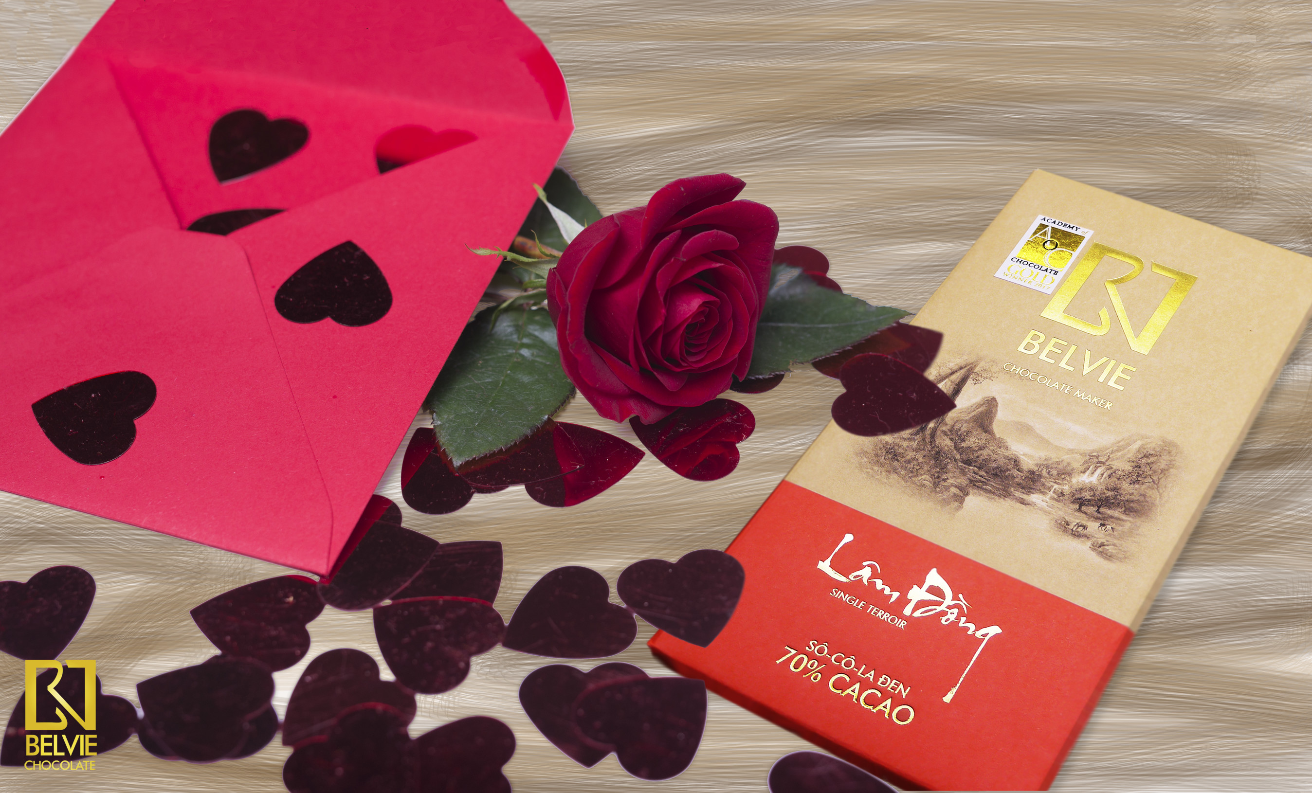 Socola Đen Belvie Lâm Đồng 70% Cacao Belvie-LD80